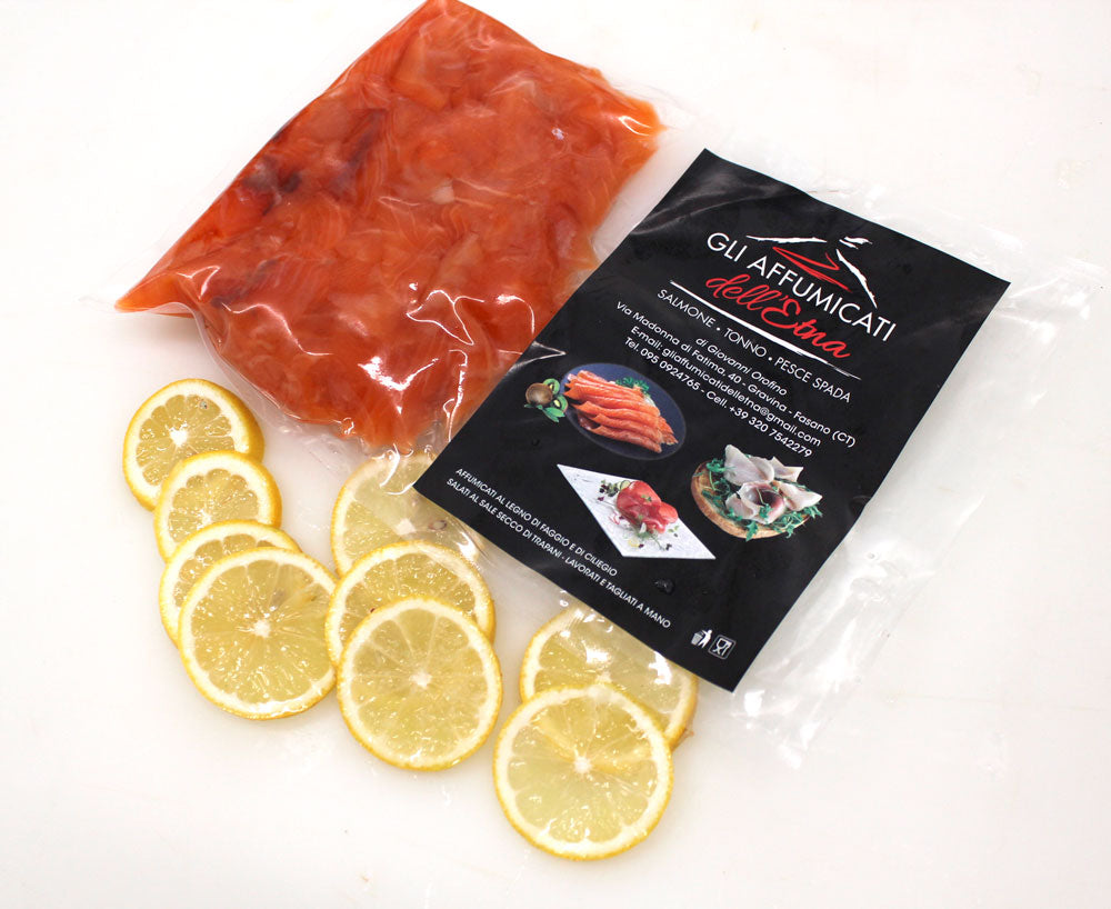 Ritagli di salmone affumicato